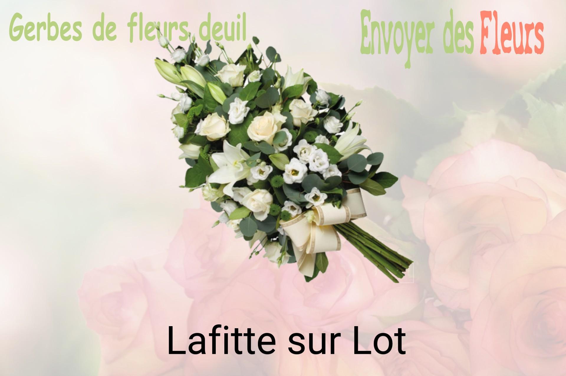 Gerbe de fleurs de deuil livrée à Lafitte-sur-Lot